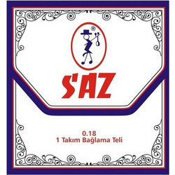 Saz 651A Σετ 6 Χορδές Ταμπουρά Plain Steel 18"