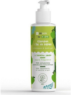 HISKIN Kids Apple & Bath Gel Παιδικό Φυτικό Σαμπουάν & Αφρόλουτρο 280ml