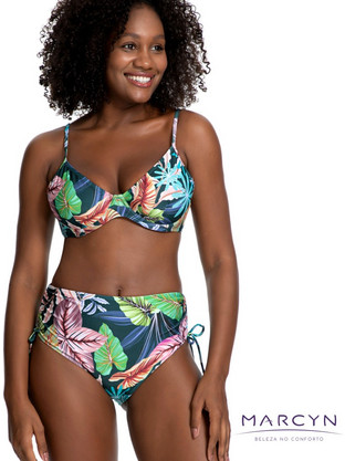 Marcyn Bikini Set με Ενίσχυση Ψηλόμεσο Floral Πολύχρωμο 639.7214