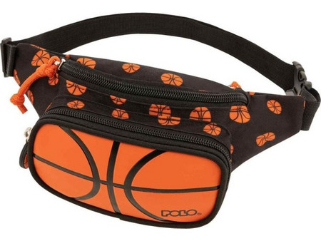 Polo Kiddo II Τσαντάκι Μέσης Μαύρο Πορτοκαλί 9-08-041-8239