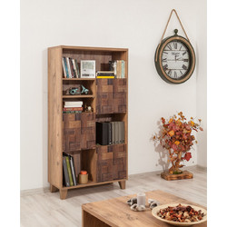 Βιβλιοθήκη Mare Atlantic Pine χρώμα μελαμίνη 80x36xH155cm c457559