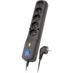 LESTAR LV530W 2,5M surge protector Black, Grey 5 AC outlet(s) 2.5 m