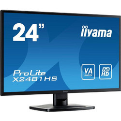 Iiyama ProLite X2481HS-B1 VA Monitor 23.6" 1920x1080 FHD 60Hz 6ms
