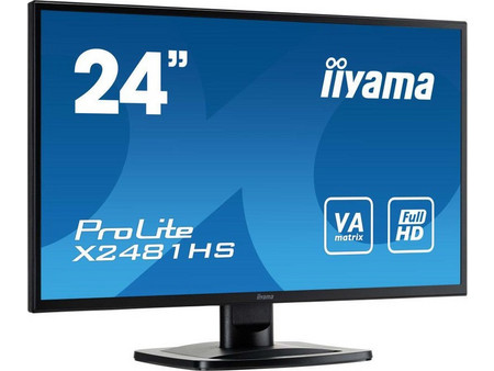 Iiyama ProLite X2481HS-B1 VA Monitor 23.6" 1920x1080 FHD 60Hz 6ms
