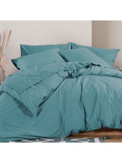 Παπλωματοθήκη Υπέρδιπλη Basic Dusty Petrol 230x240 Nef-Nef - Nef - Nef Homeware