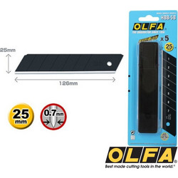 Olfa HBB-5B Ανταλλακτική λαμα 25mm 5τεμ UltraSharp