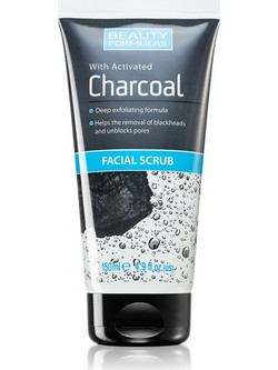 Beauty Formulas Charcoal Scrub Προσώπου 150ml