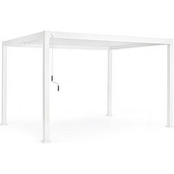 Bizzotto Ocean Πέργκολα Κήπου Αλουμινίου Λευκή 400x300x250