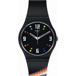 Swatch Γυναικείο Ρολόι με Μαύρο Μεταλλικό Μπρασελέ SO28B705