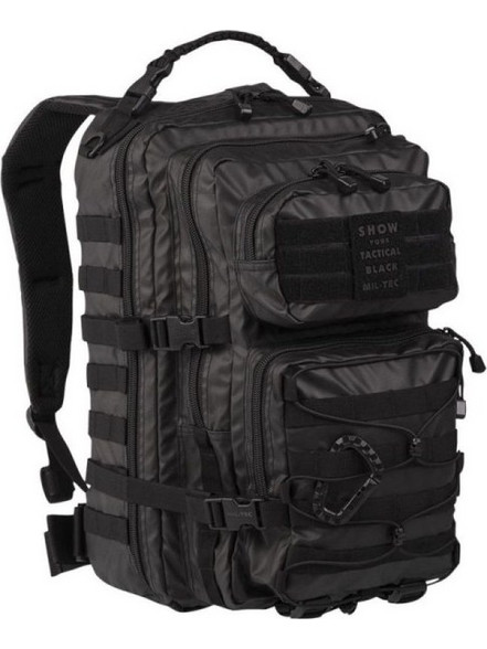 Mil-Tec Assault Tactical Αδιάβροχο Στρατιωτικό Σακίδιο 36lt Μαύρο