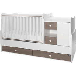 Lorelli MiniMax New Πολυμορφική Κούνια για Στρώμα 60x120cm White Coffee 10150500042A