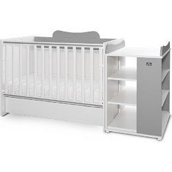 Lorelli Multi Πολυμορφική Κούνια για Στρώμα 60x120cm White Stone Grey 10150570041A