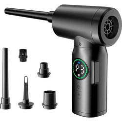 Φυσητήρας Χειρός Μπαταρίας Air Duster LED οθόνη 40W 7500mAh μαύρο CF01 OEM
