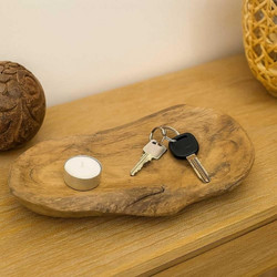 Μπωλ διακοσμητικό Nextdeco Tribeca ανακυκλωμένο ξύλο teak Y5x28x14εκ