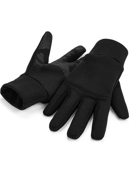 Γάντια Softshell B310 Beechfield Sports Tech Touchscreen Black