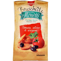 Monetti Σνακ Αλμυρά Bruschette Tomato Olives & Oregano (70G) (9-ΤΡΦ-05-14)