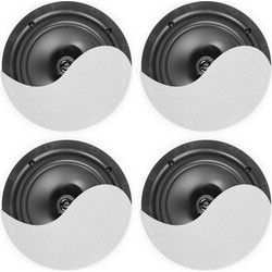 Power Dynamics NCBT604 Σετ Αυτοενισχυόμενα Ηχεία Οροφής 120W με Bluetooth Λευκά