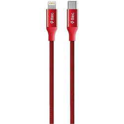 Ttec AlumiCable Fast Charge Καλώδιο Type-C to Lightning Red