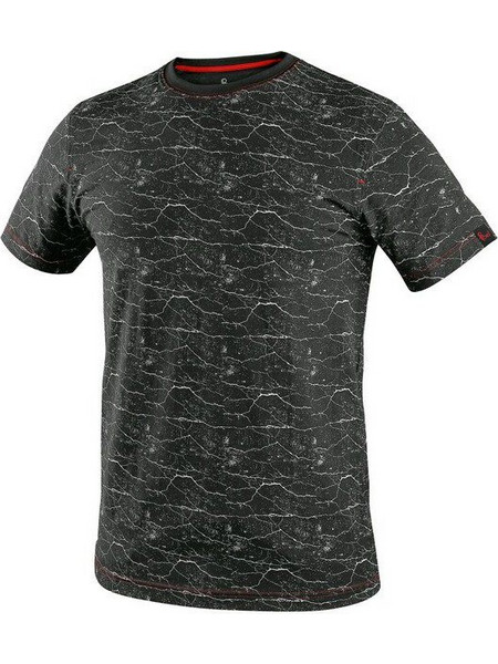 T-shirt MARMORO ανδρικο κοντομάνικο μαυρο CXS