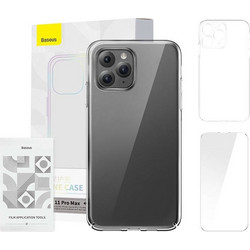 Baseus Θήκη Crystal Series για iPhone 11 Pro Max + Προστατευτικό Οθόνης Tempered Glass (Διαφανές) ARSJ000202
