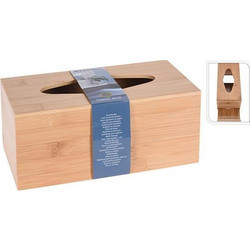 Θήκη για xαρτομάντηλα από bamboo 24,5x11,6x10,5εκ