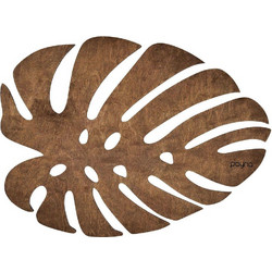Σουπλά Monstera (Σετ 4Τμχ) 790PYN1122 33x45cm Walnut Hermia Ξύλο