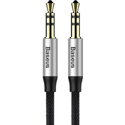 Καλώδιο BASEUS AUX Yiven Jack 3,5 mm M30 CAM30-BS1 1 μέτρο ασημί-μαύρο