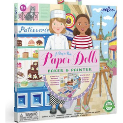 EeBoo Παιχνίδι Κατασκευών με Χάρτινες Κούκλες Baker & Painter