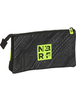 Safta Nerf Get Ready Κασετίνα με 3 Θήκες Μαύρη 812440744