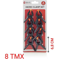 Spring Plastic Grip Clamp Σφικτήρας Πλαστικός (8 pieces)