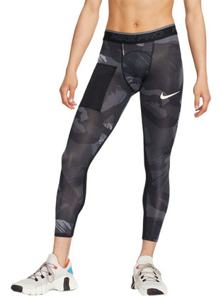Nike Pro Dri-FIT Ανδρικό Κολάν Μακρύ Ανθρακί DQ8363-010