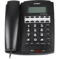 KX-T992CID Ενσύρματο Τηλέφωνο με Ανοιχτή Ακρόαση για Ηλικιωμένους Μαύρο
