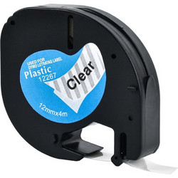 DYMO 12267 Συμβατή ταινία Black on Clear 12mm Χ 4m