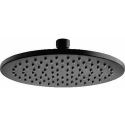 KLS Moon Shower Κεφαλή Ντους O20cm Black Matt -45103MB