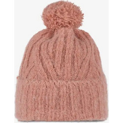 Buff Knitted Beanie Nerla Crimson One Size