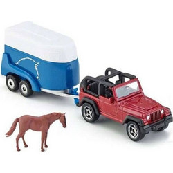 Siku Αυτοκίνητο Jeep Με Τρέιλερ Για Άλογο SI001651