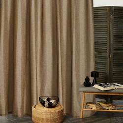 WhiteEgg Κουρτίνα με Τρέσα 270x280 K066-5 Clay Brown
