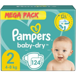 Pampers Baby Dry No2 4-8kg 124τμχ