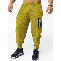 Evolution Body Ανδρικό Παντελόνι Φόρμας Fleece με Λάστιχο Κίτρινο BODY2600