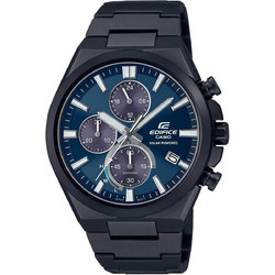 Casio Edifice Ανδρικό Ρολόι Χρονογράφος Solar με Μπλε Μεταλλικό Μπρασελέ EFS-S630DC-2AVUEF