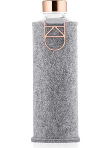 Equa Mismatch Rose Gold Μπουκάλι Νερού Γυάλινο με Βιδωτό Καπάκι 750ml