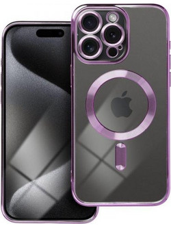 Θήκη κινητού Forcell Electro Mag Cover Compatible with MagSafe for iPhone 15 Pro Deep Purple