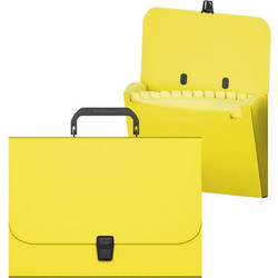 Γραμματιοθήκη ErichKrause A4 12 Θήκες Matt Neon Yellow 50463