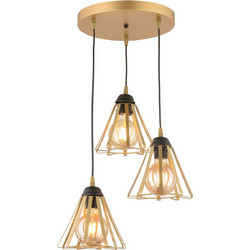 ARlight PDT 1255-3 AB Κρεμαστό Φωτιστικό Οροφής Τρίφωτο E27 0103525