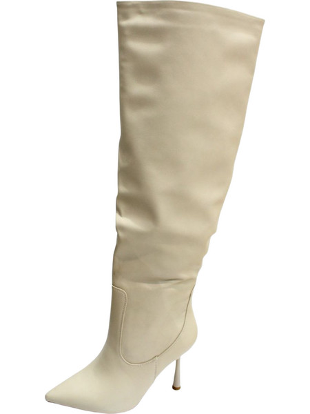 Μπότα με λεπτό τακούνι over the knee