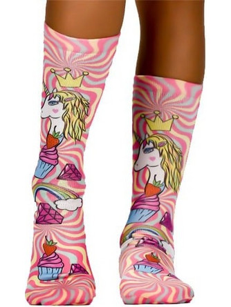 Wigglesteps Kid Socks Παιδικές Κάλτσες, 1ζευγάρι - Unicorn Queen