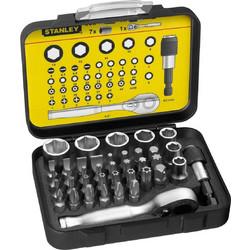 STANLEY ΣΕΤ ΜΥΤΕΣ 1/4'' ΜΕ ΜΑΓΝΗΤΙΚΟΣ ΑΝΤΑΠΤΟΡΑΣ & ΜΙΝΙ ΚΑΣΤΑΝΙΑ 39ΤΕΜ (1-13-906)