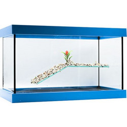 Ενυδρείο Για Χελώνες Με Εξέδρα Petgreece - 50x20x20cm
