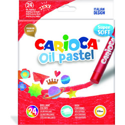 312416 Λαδοπαστέλ Carioca Super Soft 24 Τμχ