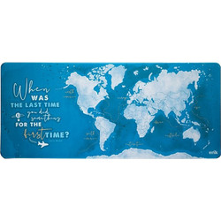 Erik World Map Blue XL